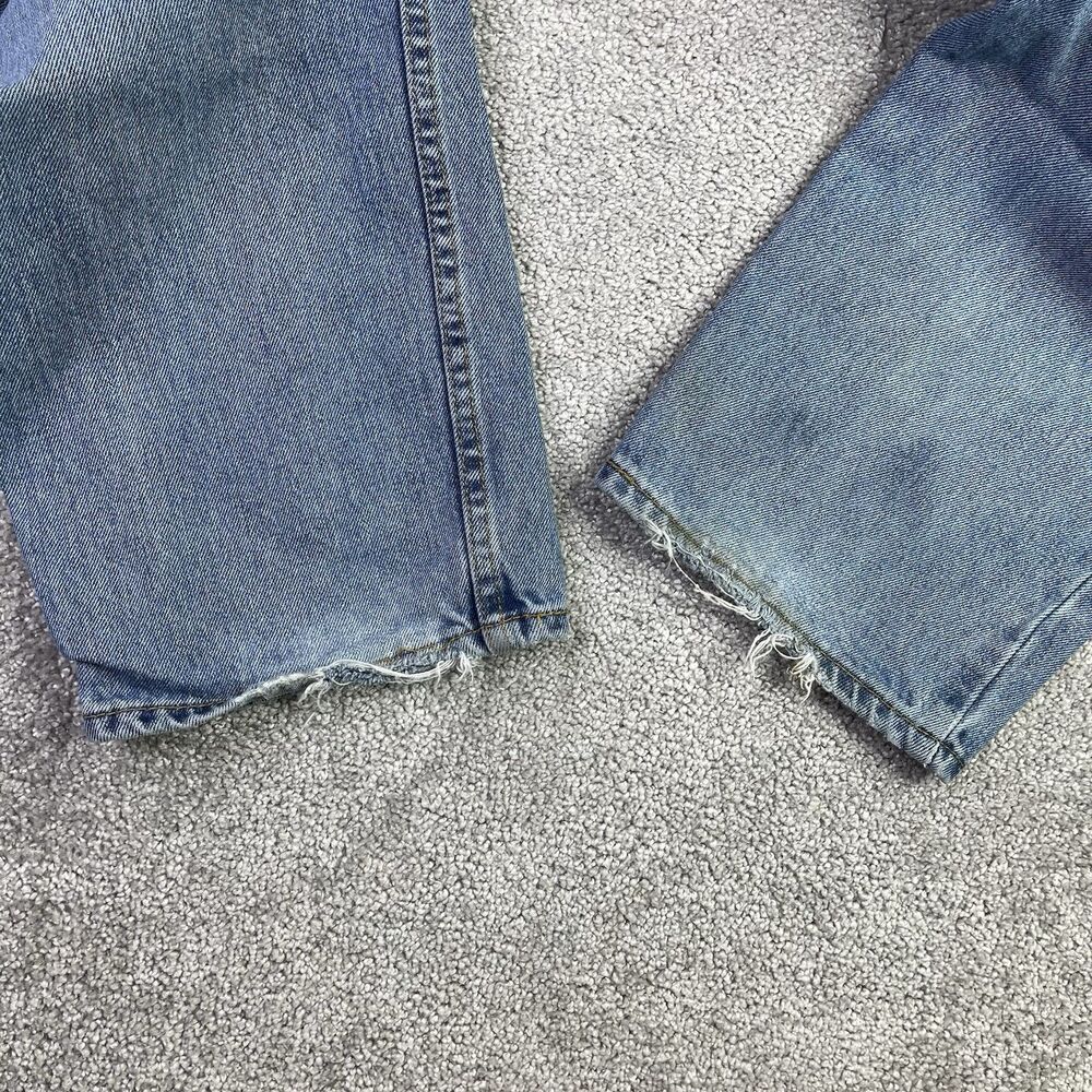 Levi’s 550 Jeans Men’s 36X32 Blue Straight Relaxed Mid-Rise Light Wash Denim - Picture 6 of 13